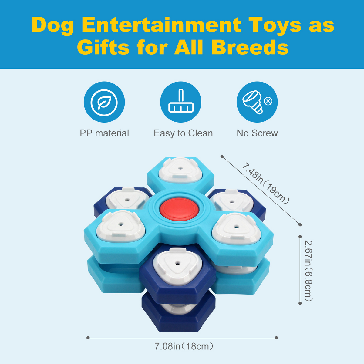 Hexa Puzzle Feeder · Brain Game for Dogs