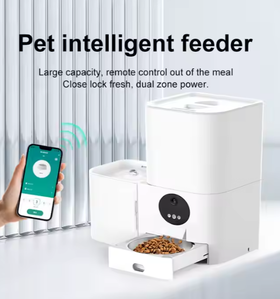 6L Smart Automatic Pet Feeder — WiFi App Control, Portion Scheduling & Optional HD Camera