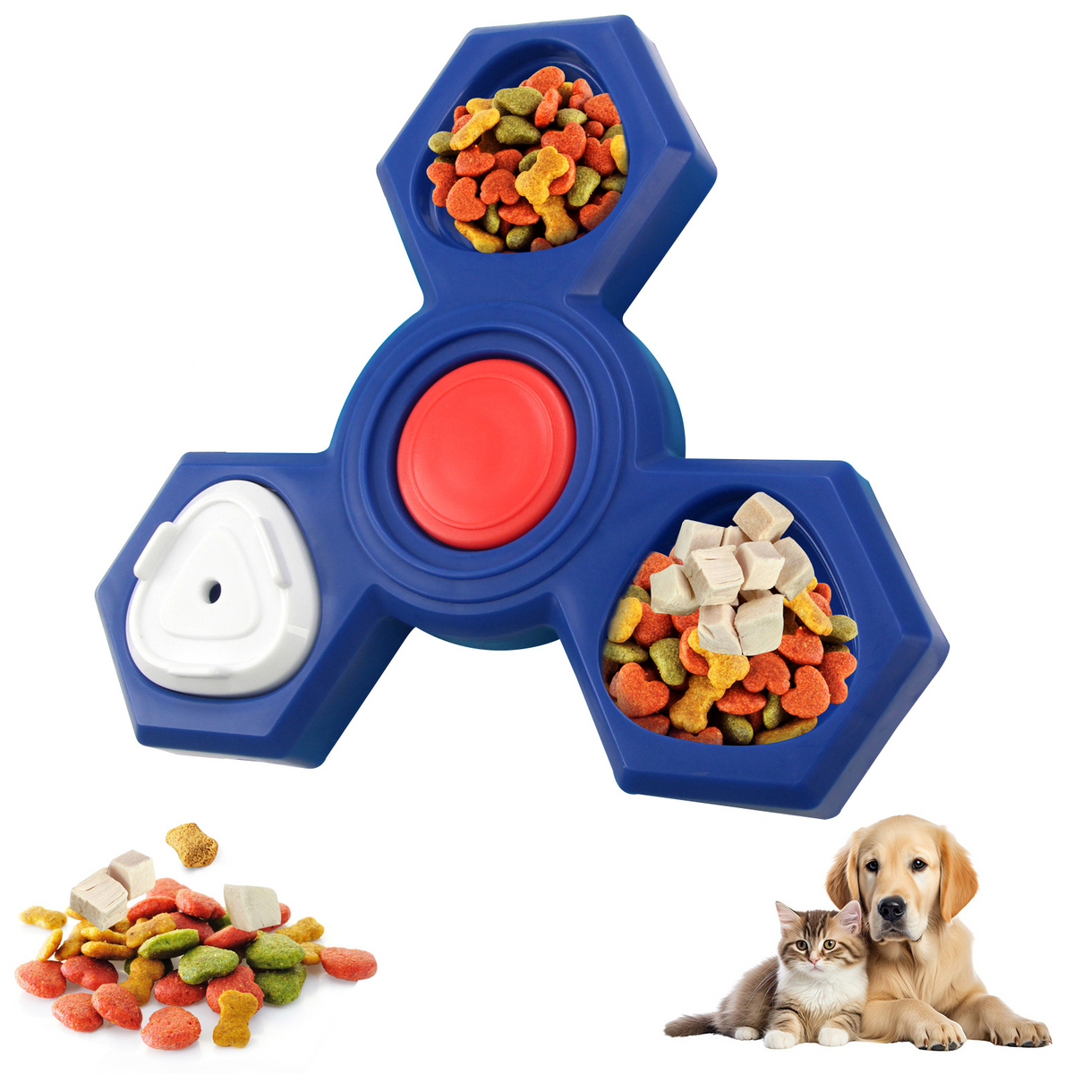 Hexa Puzzle Feeder · Brain Game for Dogs