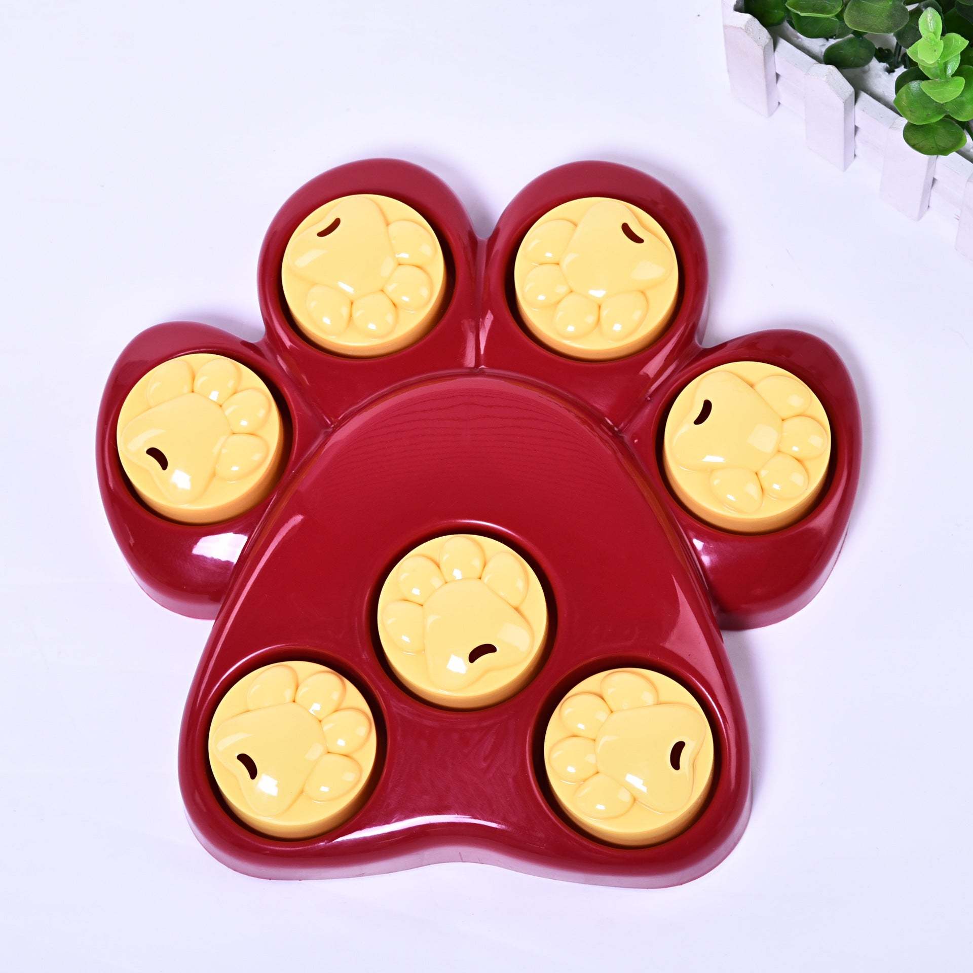 Dog treasure hunting puzzle box slow feeder enrichment toy