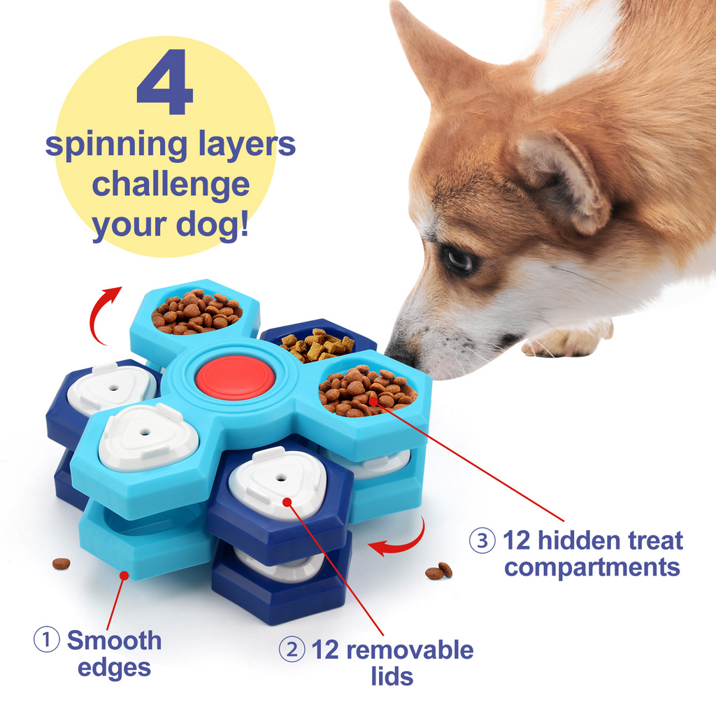 Hexa Puzzle Feeder · Brain Game for Dogs