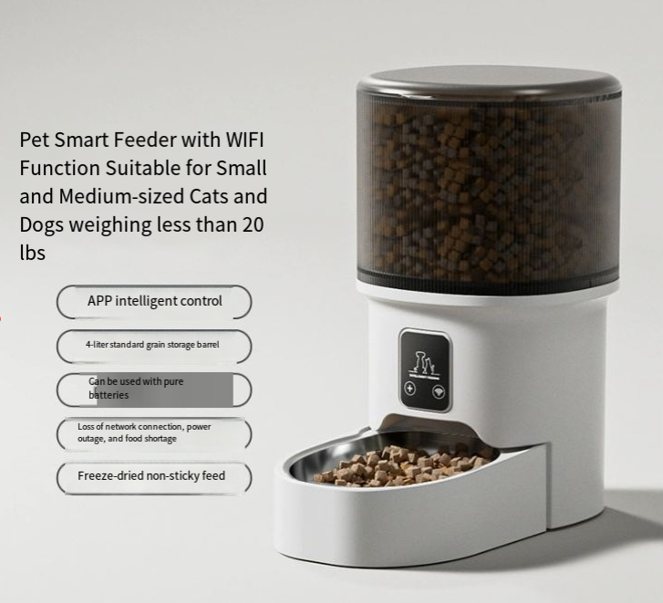 6L Smart Automatic Pet Feeder — WiFi App Control, Portion Scheduling & Optional HD Camera