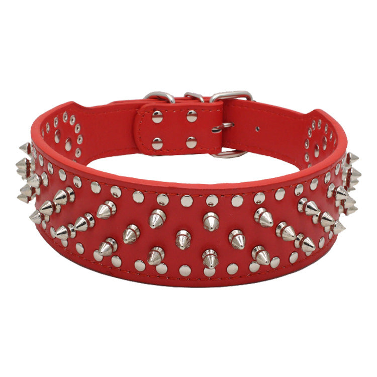Rivet collar buckle and adjustment detail