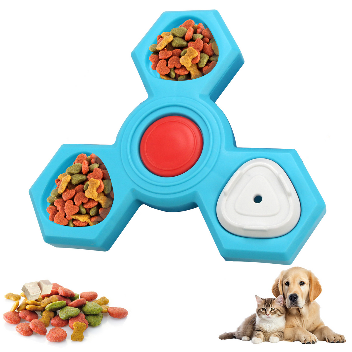 Hexa Puzzle Feeder · Brain Game for Dogs