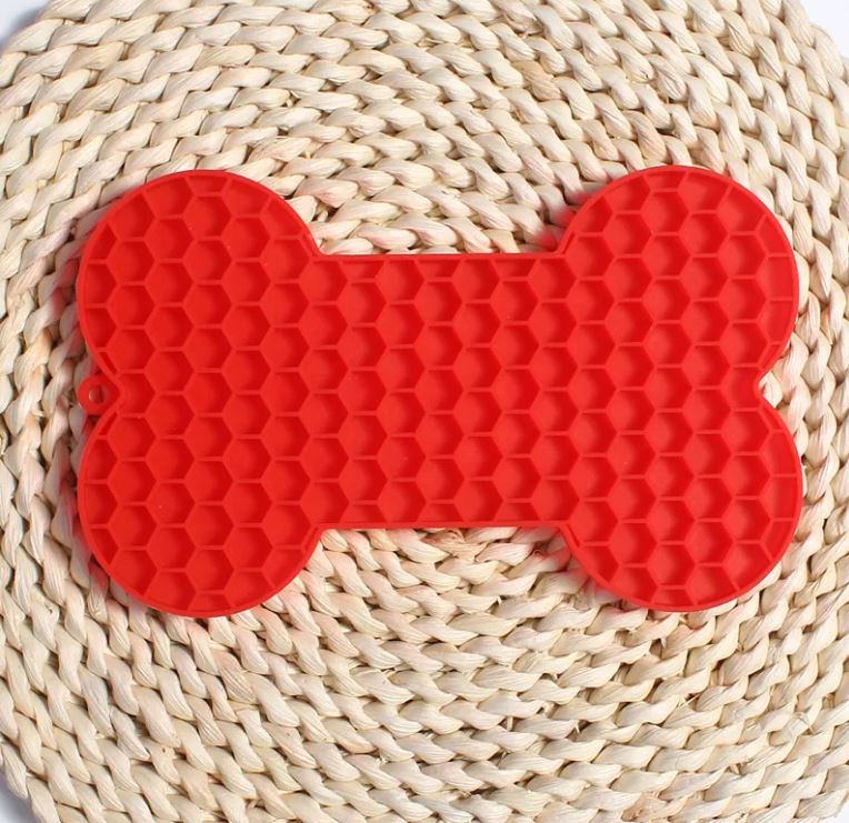 Bone Silicone Licking Dog Slow Food Mat