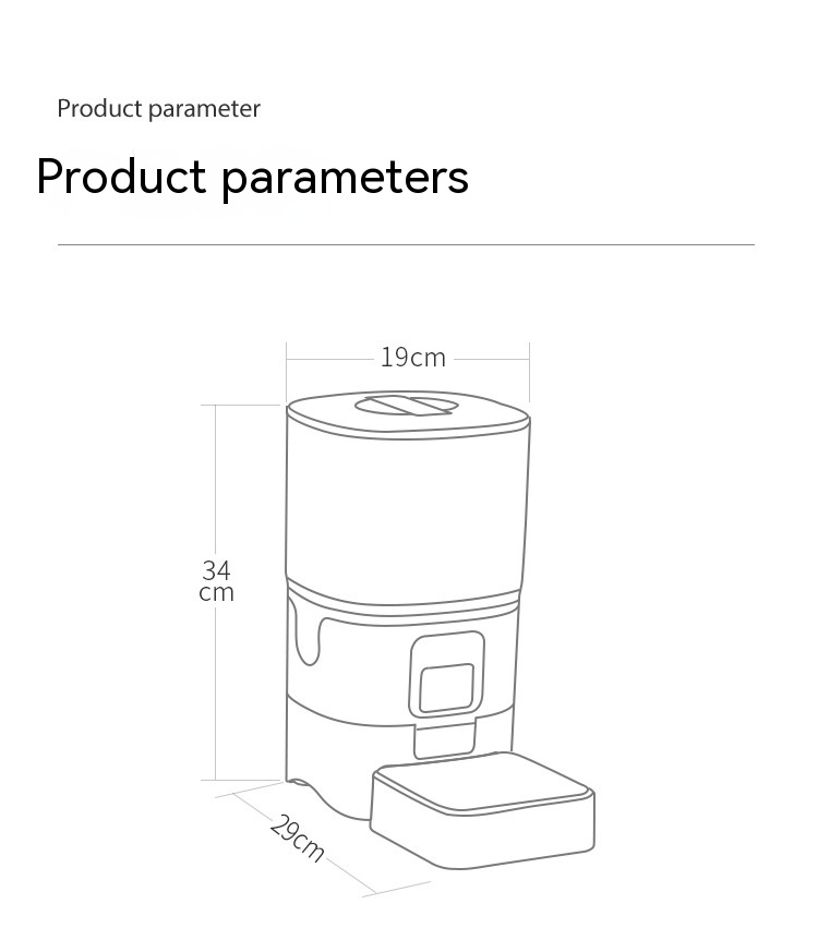 6L smart automatic pet feeder with WiFi app control for dogs and cats UK