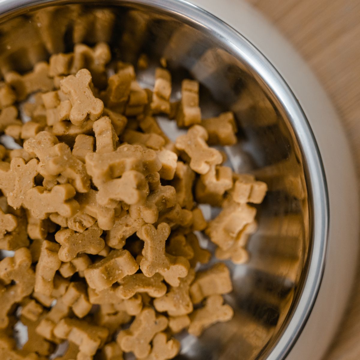 Stainless steel non-slip dog bowl